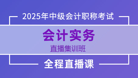 2025年中级会计考前集训第四讲